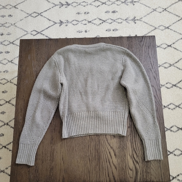 **SOLD** Isabel Marant Grey Charley Lace Up Sweater, Sz. 36 - Picture 14 of 16